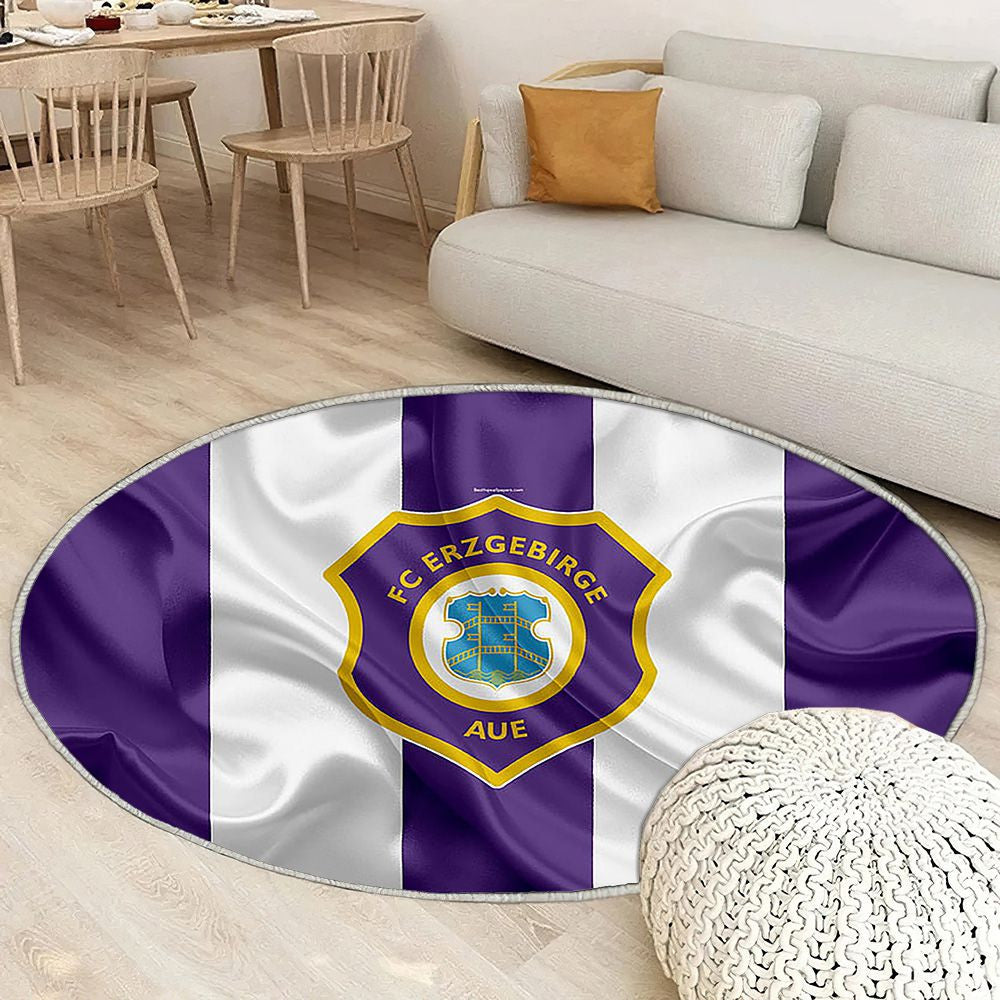 Fc Erzgebirge Aue Silk Flagfc Aue2 Bundesliga Tapis Sol - Tapis De Salon, Aue Allemagne Tapis Art, Tapis pour la décoration de la maison
