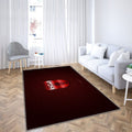 Fc Augsbourg Tapis Sol - Tapis De Salon, Bundesliga Redred Carbon Fiber Tapis Art, Tapis pour la décoration de la maison
