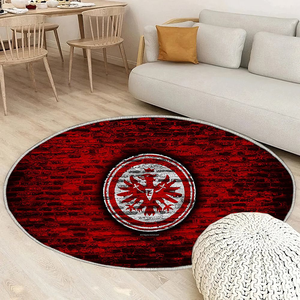 Eintracht Fc Tapis Sol - Tapis De Salon, Mur De Briques Rouges Fan Art Bundesliga Tapis Art, Tapis pour la décoration de la maison
