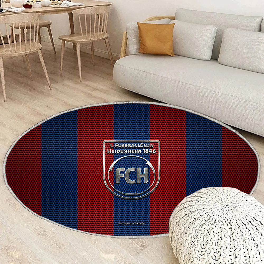 Fc Heidenheim Logored Blue Mesh Fc Heidenheim Tapis Sol - Tapis De Salon, Heidenheim Allemagne Tapis Art, Tapis pour la décoration de la maison