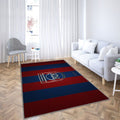 Fc Heidenheim Logored Blue Mesh Fc Heidenheim Tapis Sol - Tapis De Salon, Heidenheim Allemagne Tapis Art, Tapis pour la décoration de la maison