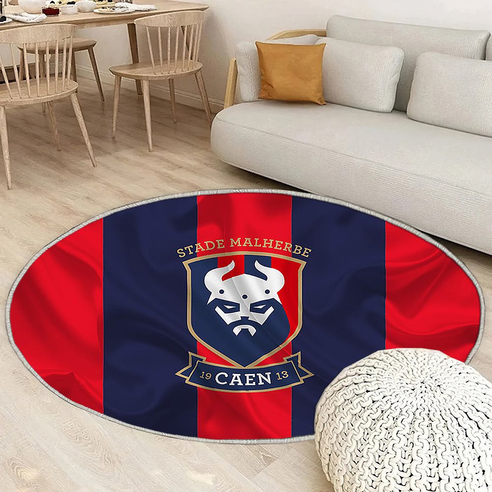 Caen Fc Tapis Sol - Tapis De Salon, Caenfootball Club Ligue 1 Tapis Art, Tapis pour la décoration de la maison