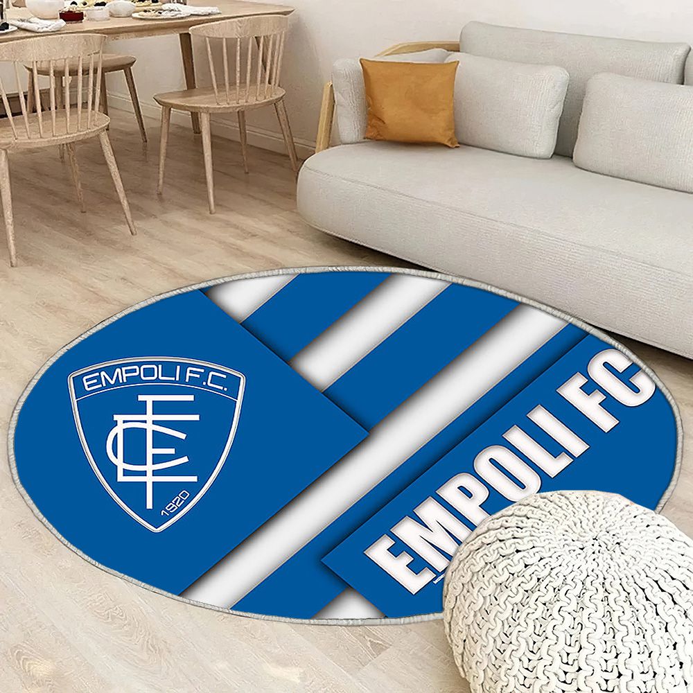 Empoli Fc Tapis Sol - Tapis De Salon, Blue White Ion Empoliitalian Football Club Tapis Art, Tapis pour la décoration de la maison