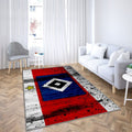 Fc Hamburger Sv Logohsv Allemagne Tapis Sol - Tapis De Salon, Club De Football Tapis Art, Tapis pour la décoration de la maison