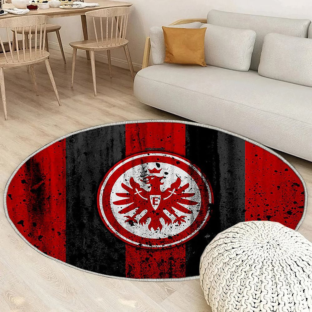 Logo Fc EintrachtAllemagne Eintracht Tapis Sol - Tapis De Salon, Club De Football Eintracht Fc Tapis Art, Tapis pour la décoration de la maison
