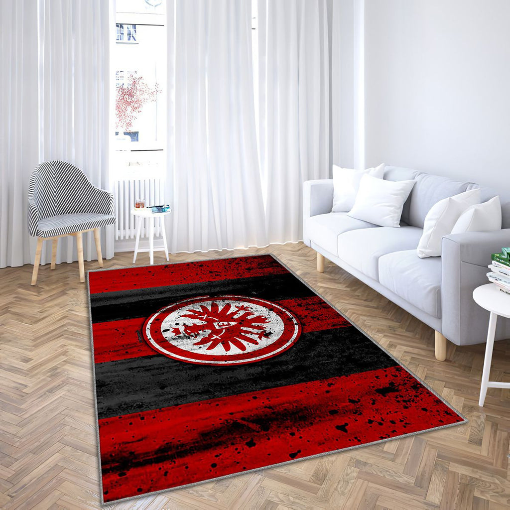 Logo Fc EintrachtAllemagne Eintracht Tapis Sol - Tapis De Salon, Club De Football Eintracht Fc Tapis Art, Tapis pour la décoration de la maison