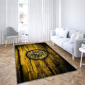 Borussia Dortmund Fc Tapis Sol - Tapis De Salon, Bvb Bundesliga Jaune Woodenborussia Dortmund Tapis Art, Tapis pour la décoration de la maison