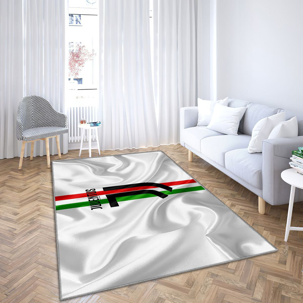 Fc Juventus Tapis Sol - Tapis De Salon, Football Nouvelle Juventusturin Tapis Art, Tapis pour la décoration de la maison