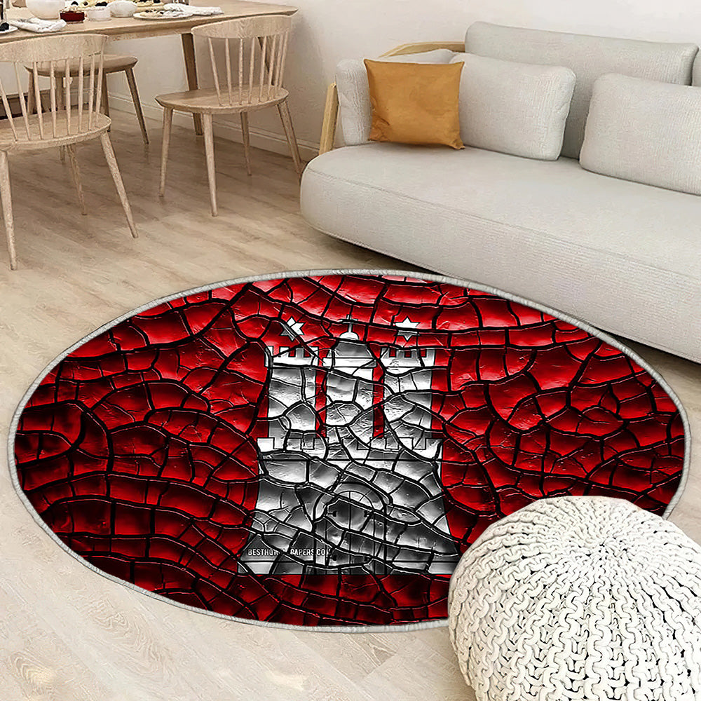Drapeau des États allemands de Hambourg Tapis Sol - Tapis De Salon, Allemagne Drapeau de Hambourg Hambourg Tapis Art, Tapis pour la décoration de la maison