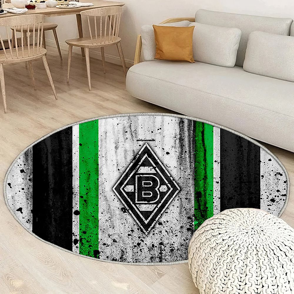 Fc Borussia Mönchengladbach Logoallemagne Borussia Mönchengladbach Tapis Sol - Tapis De Salon, Club de Football Borussia Mönchengladbach Fc Tapis Art, Tapis pour la décoration de la maison