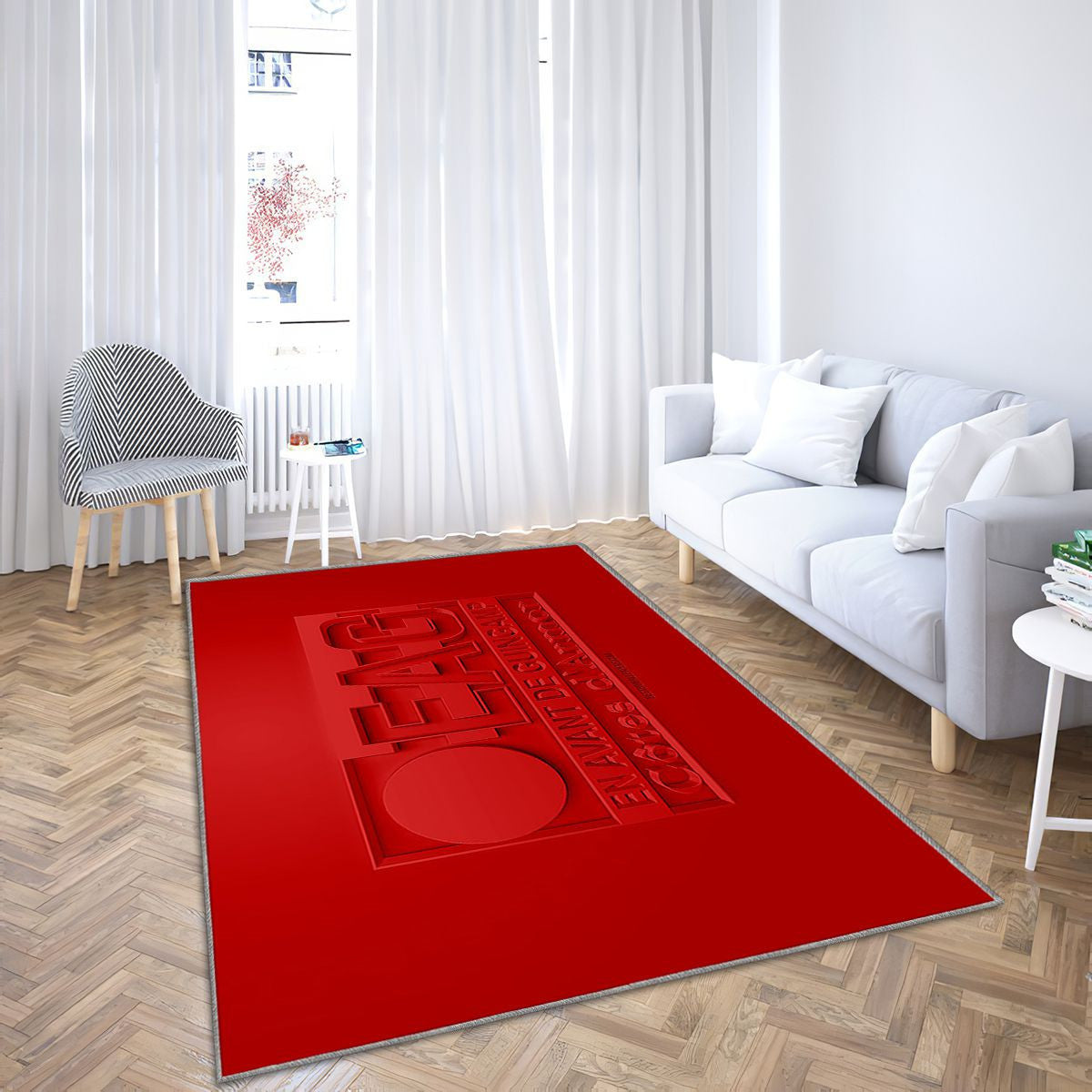 En Avant De Guingamp Tapis Sol - Tapis De Salon, Football Français Tapis Art, Tapis pour la décoration de la maison