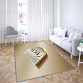 Fc Heidenheim Tapis Sol - Tapis De Salon, Golden Silverheidenheim An Der Brenz Allemagne Tapis Art, Tapis pour la décoration de la maison