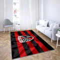 Fc Ingolstadt 04 Drapeau Soie Rouge Noir 2 Bundesliga Tapis Sol - Tapis De Salon, Ingolstadt Allemagne Tapis Art, Tapis pour la décoration de la maison