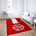 Drapeau d'Erfurt Tapis Sol - Tapis De Salon, ville allemande d'Erfurt en Allemagne Tapis Art, Tapis pour la décoration de la maison