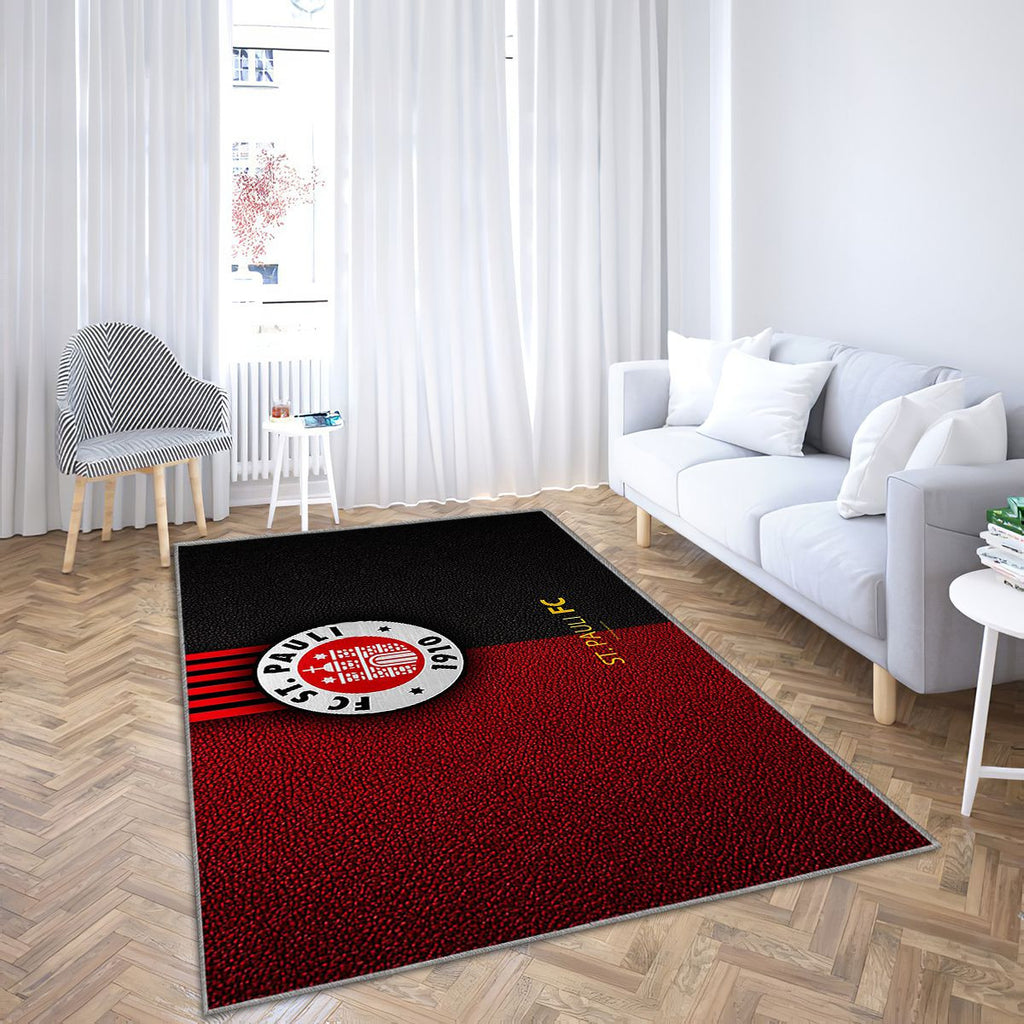 Fc St Pauli Tapis Sol - Tapis De Salon, Club de football allemand de Hambourg Tapis Art, Tapis pour la décoration de la maison