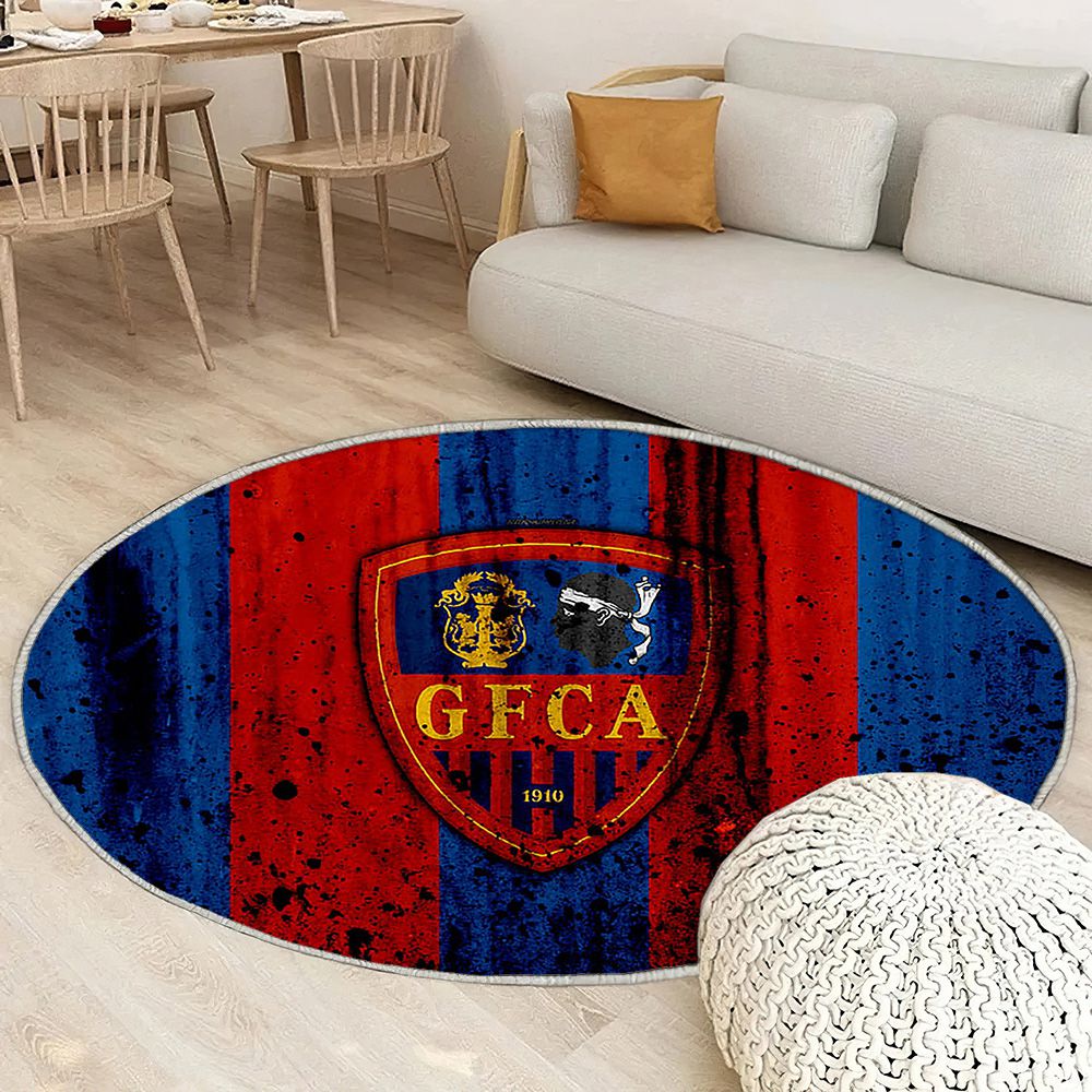 Fc Gazélec Ajaccio Logoasnl Francesoccer Tapis Sol - Tapis De Salon, Tapis Art, Tapis pour la décoration de la maison