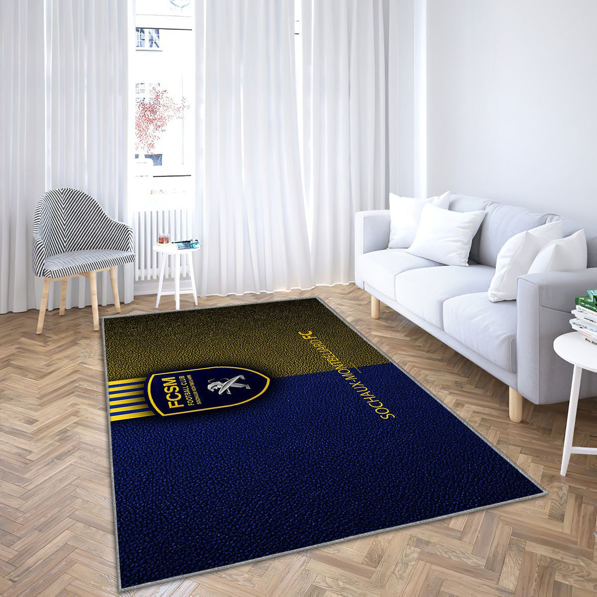 Fc Sochaux-Montbéliard Montbéliard Tapis Sol - Tapis De Salon, Deuxième Division Tapis Art, Tapis pour la décoration de la maison