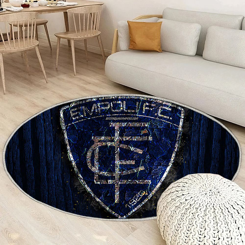 Empoli Fc Tapis Sol - Tapis De Salon, Serie A Club de Football Italien en Bois Bleu Tapis Art, Tapis pour la décoration de la maison