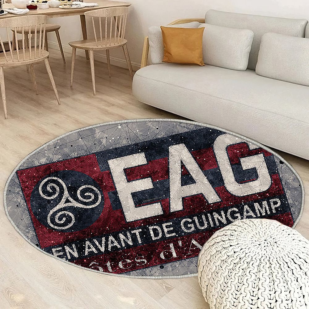 En Avant De Guingamp Art Géométrique Tapis Sol - Tapis De Salon, Fond Gris France Tapis Art, Tapis pour la décoration de la maison