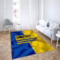Drapeau de la ville allemande de Chemnitz Chemnitz Tapis Sol - Tapis De Salon, symboles de l'Allemagne Tapis Art, Tapis pour la décoration de la maison