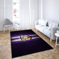 Fc Erzgebirge Aue Tapis Sol - Tapis De Salon, Bundesliga 2 Football Violet Metal Tapis Art, Tapis pour la décoration de la maison