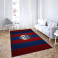 Fc Bayern Munich Logored-Blue Mesh Fc Bayern Munich Tapis Sol - Tapis De Salon, Munich Allemagne Tapis Art, Tapis pour la décoration de la maison