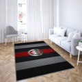 Eintracht Francfort Logonoir Et Blanc Mesh Eintracht Francfort Tapis Sol - Tapis De Salon, Francfort Allemagne Tapis Art, Tapis pour la décoration de la maison