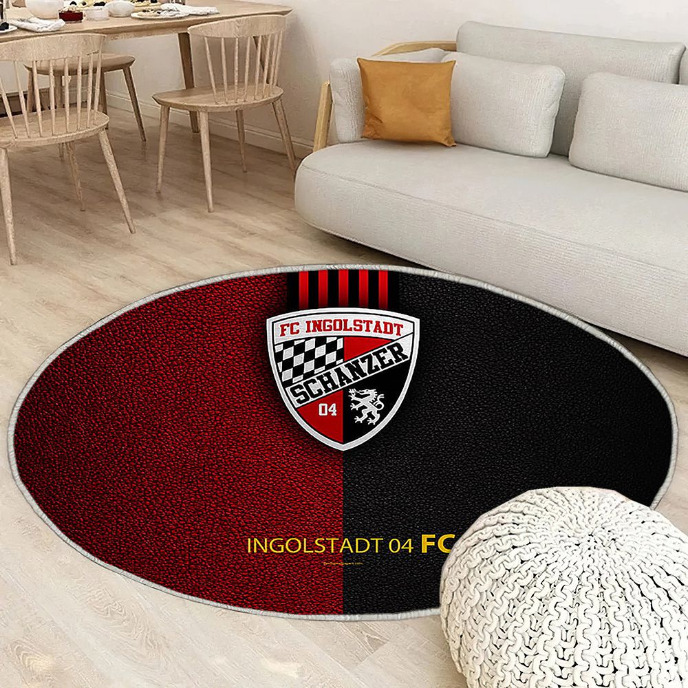 Fc Ingolstadt 04 Cuir Textureingolstadt Allemagne Tapis Sol - Tapis De Salon, Deuxième Division Tapis Art, Tapis pour la décoration de la maison