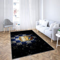 Fc Girondins De Bordeaux Tapis Sol - Tapis De Salon, Ligue 1 Bleu Blanc Football Tapis Art, Tapis pour la décoration de la maison