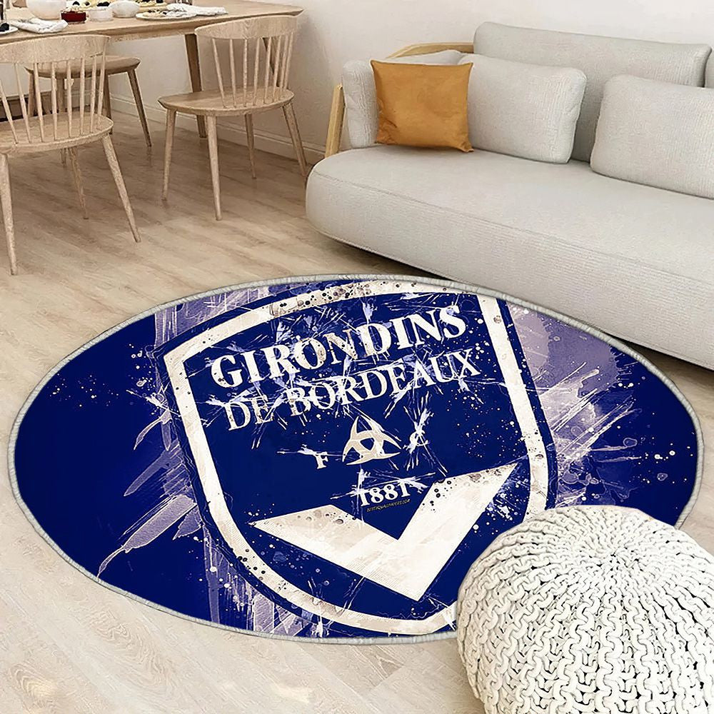 Fc Girondins Bordeaux Paint Art Tapis Sol - Tapis De Salon, Football Français Tapis Art, Tapis pour la décoration de la maison