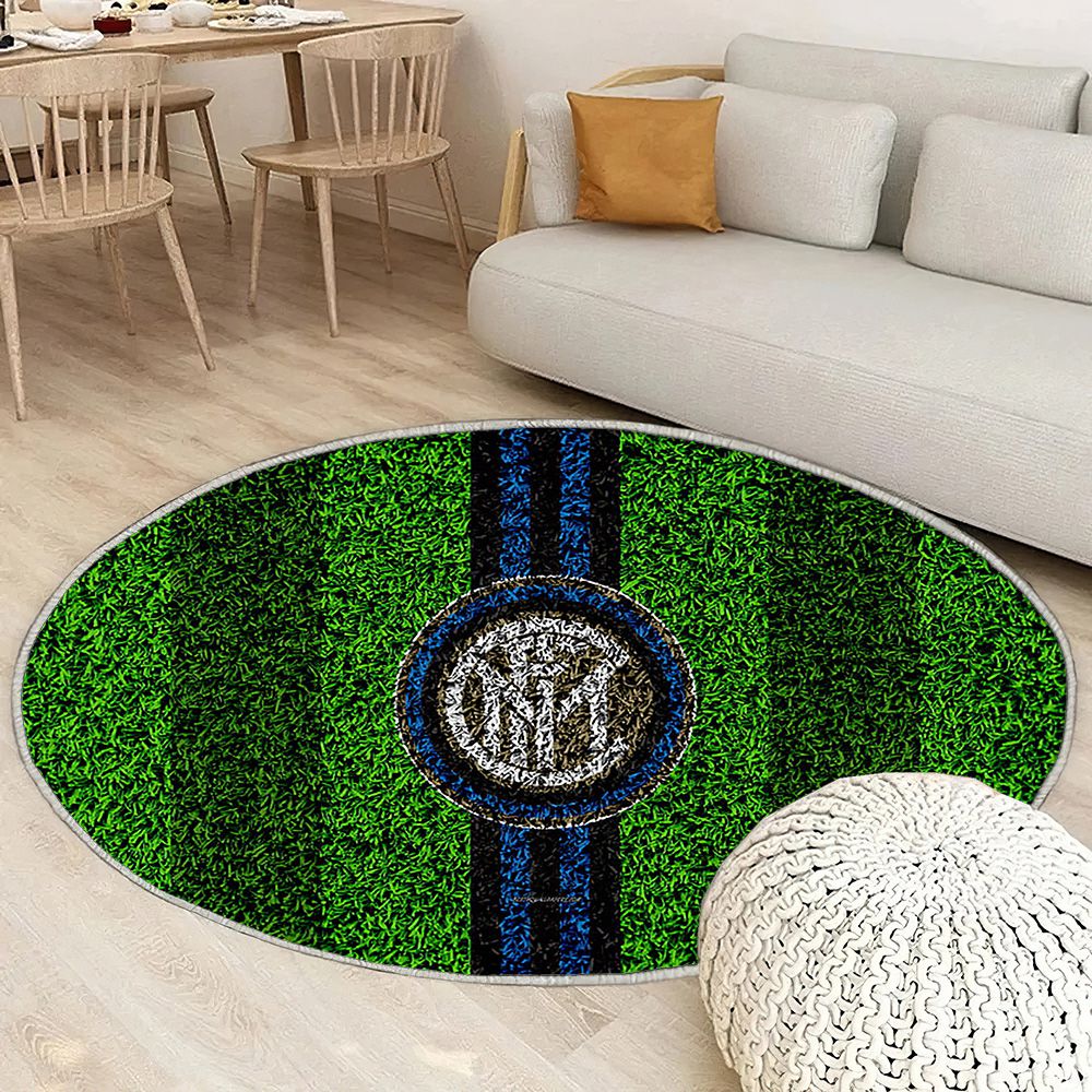 Logo Fc Internazionale Tapis Sol - Tapis De Salon, Club De Football Italien Blue Blackinter Tapis Art, Tapis pour la décoration de la maison