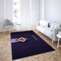 Fiorentina Fc Club de Football Italien Tapis Sol - Tapis De Salon, Championnats d'Italie d'Italie Tapis Art, Tapis pour la décoration de la maison