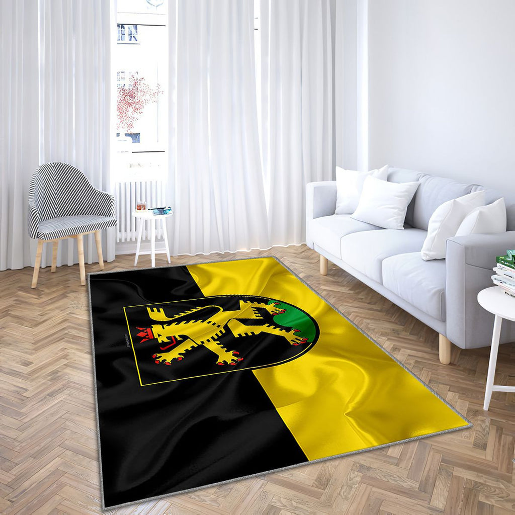 Drapeau de la ville allemande de Heidelberg Tapis Sol - Tapis De Salon, symboles de Heidelberg Tapis Art, Tapis pour la décoration de la maison