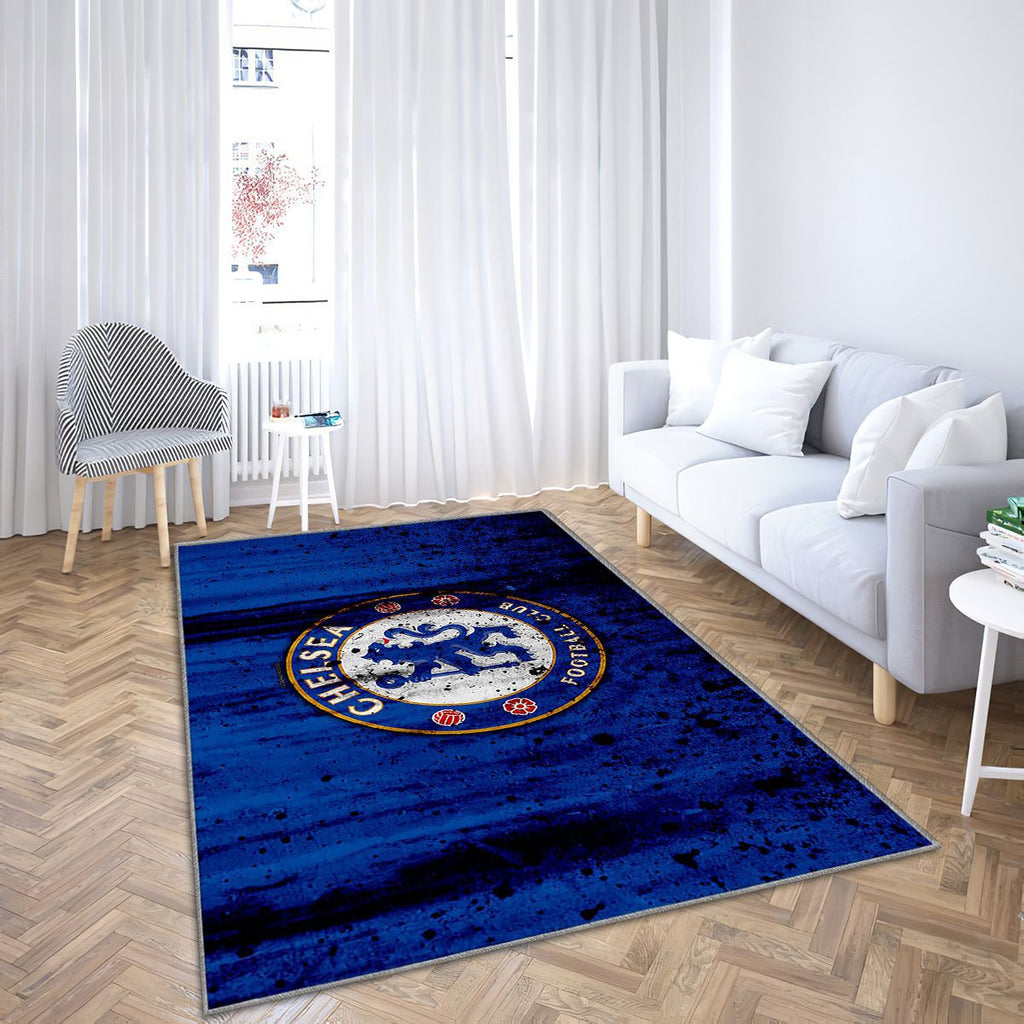 Fc Chelsea Premier League Tapis Sol - Tapis De Salon, Club De Football Angleterre Tapis Art, Tapis pour la décoration de la maison