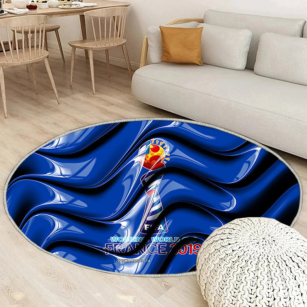 Fifa Coupe du Monde Féminine 2019 Drapeau France 2019 Tapis Sol - Tapis De Salon, Fifa 2019 Tapis Art, Tapis pour la décoration de la maison