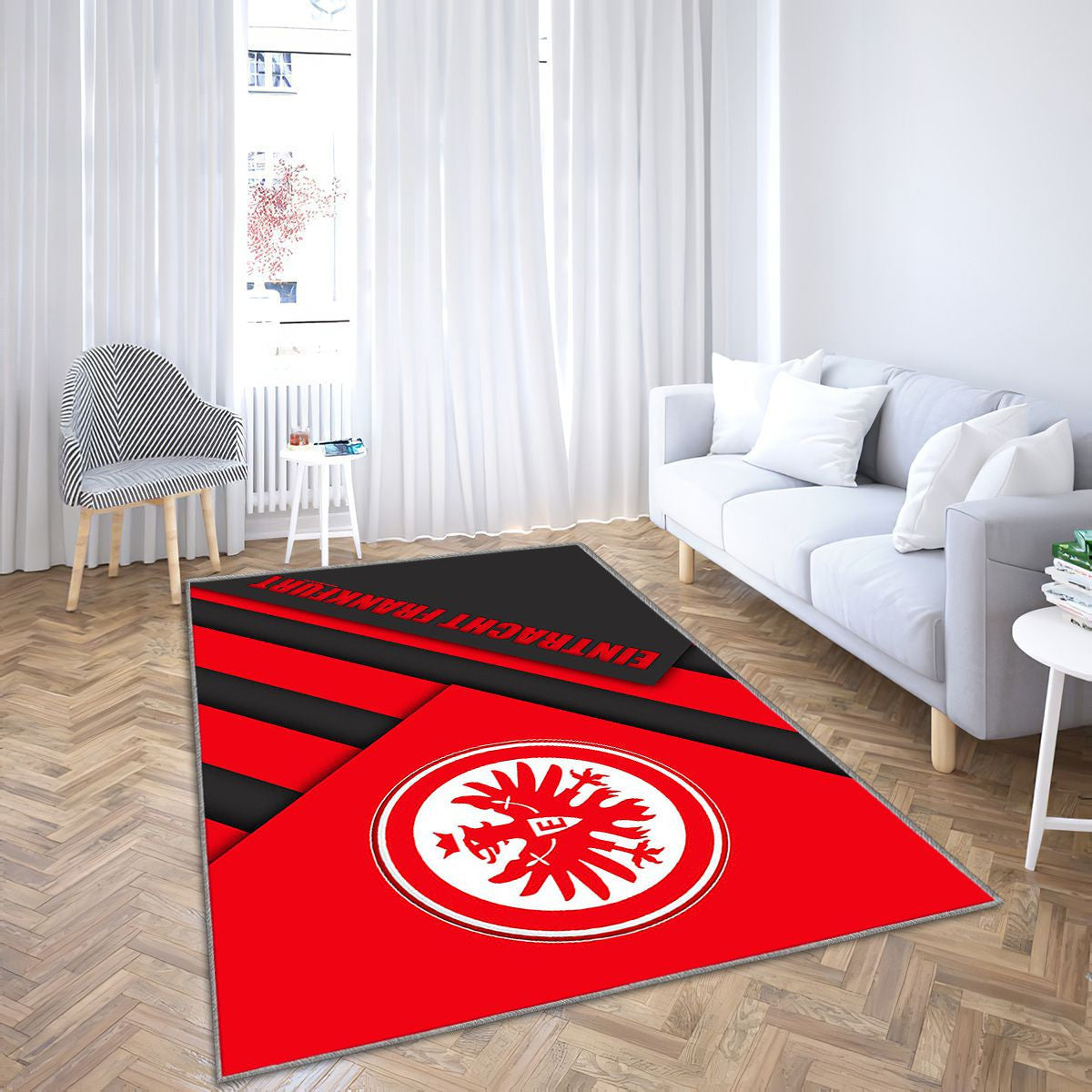 Eintracht Francfort Fc Tapis Sol - Tapis De Salon, Francfort-sur-le-Main Allemagne Tapis Art, Tapis pour la décoration de la maison