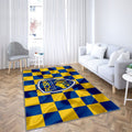 Logo Fc Sochaux Tapis Sol - Tapis De Salon, Drapeau Jaune Bleu Football Françaismontbeliard Tapis Art, Tapis pour la décoration de la maison