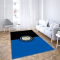 Fc Internazionaleblue Black Serie A Tapis Sol - Tapis De Salon, Inter Milan Fc Italianclub Tapis Art, Tapis pour la décoration de la maison
