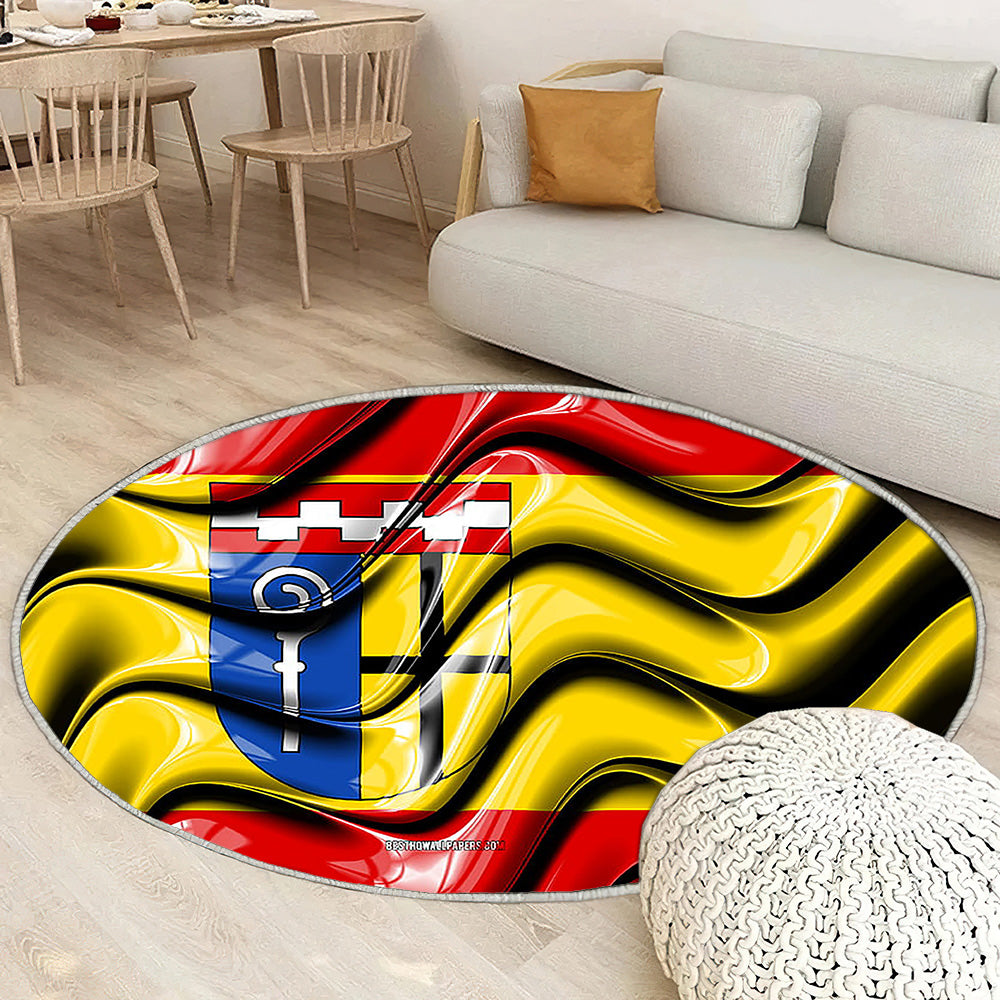 Mönchengladbach Drapeau Villes D'Allemagne Tapis Sol - Tapis De Salon, Mönchengladbach Tapis Art, Tapis pour la décoration de la maison