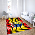 Mönchengladbach Drapeau Villes D'Allemagne Tapis Sol - Tapis De Salon, Mönchengladbach Tapis Art, Tapis pour la décoration de la maison