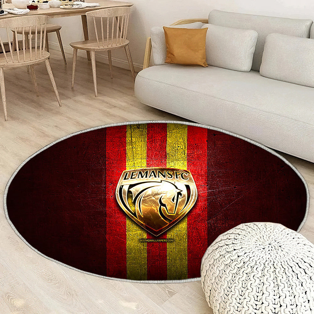 Le Mans Fc Tapis Sol - Tapis De Salon, Ligue 2 Red Metal Football Tapis Art, Tapis pour la décoration de la maison