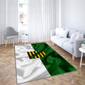 Drapeau de la Saxe Tapis Sol - Tapis De Salon, terres allemandes Saxe Allemagne Tapis Art, Tapis pour la décoration de la maison