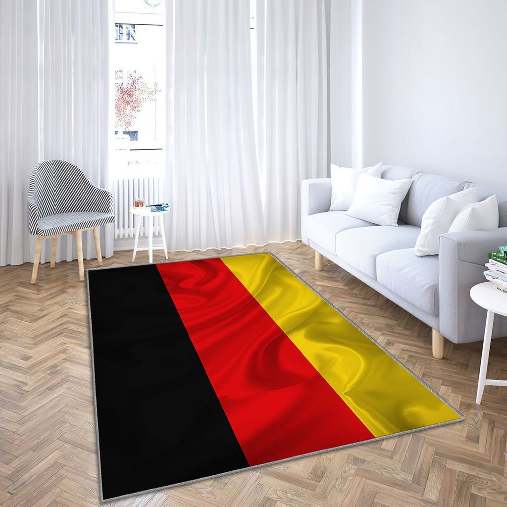 Drapeau allemand Tapis Sol - Tapis De Salon, soie Allemagne Tapis Art, Tapis pour la décoration de la maison