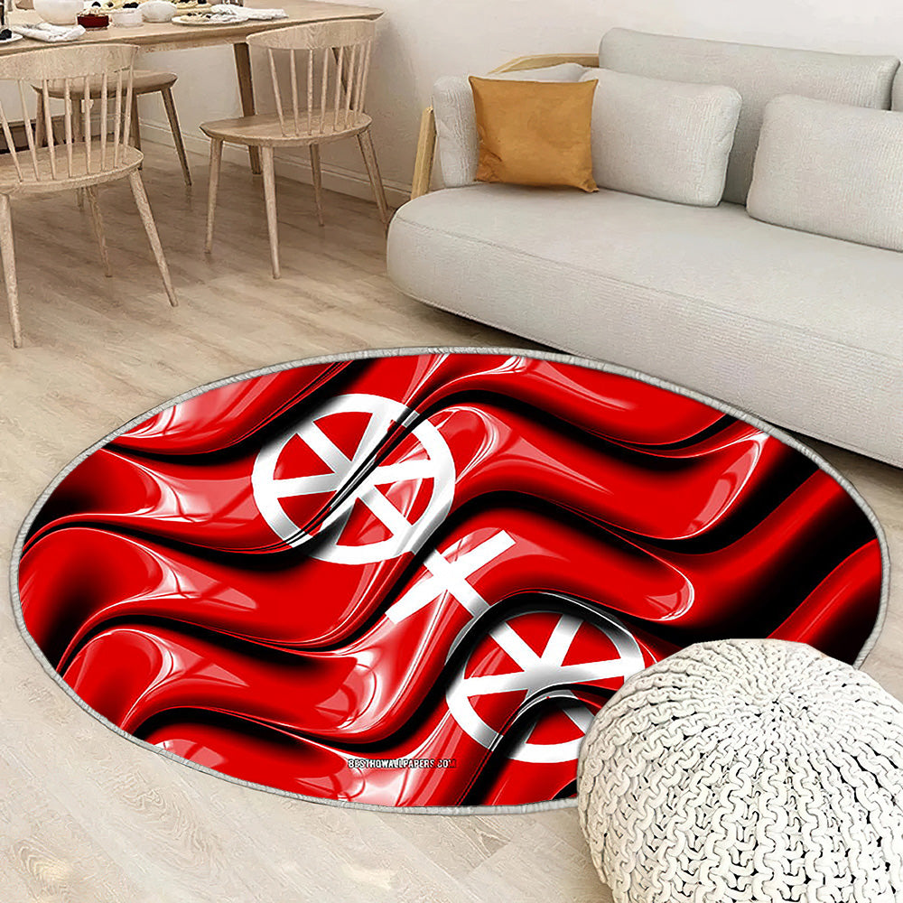 Mayence Drapeau Villes D'Allemagne Tapis Sol - Tapis De Salon, Mayence Mayence Villes allemandes Tapis Art, Tapis pour la décoration de la maison