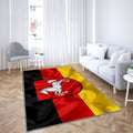 Drapeau de Basse-Saxe Tapis Sol - Tapis De Salon, Terres allemandes Basse-Saxe Allemagne Tapis Art, Tapis pour la décoration de la maison