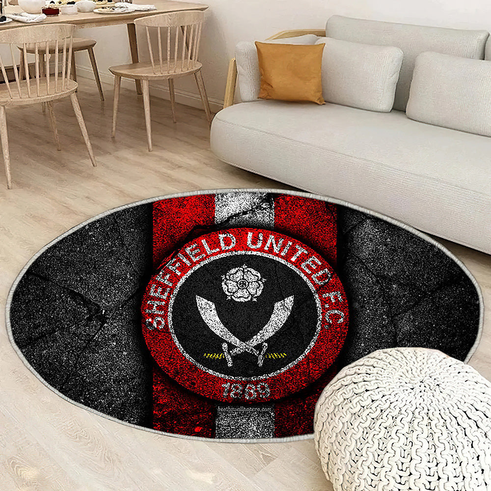 Sheffield United Fc Tapis Sol - Tapis De Salon, Club de football de championnat Efl Tapis Art, Tapis pour la décoration de la maison