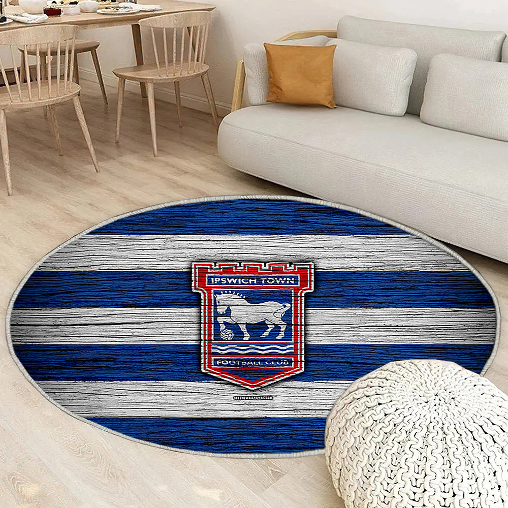 Championnat Efl d'Ipswich Town Fc Tapis Sol - Tapis De Salon, Club de Football Angleterre Ipswich Townfc Ipswich Town Tapis Art, Tapis pour la décoration de la maison