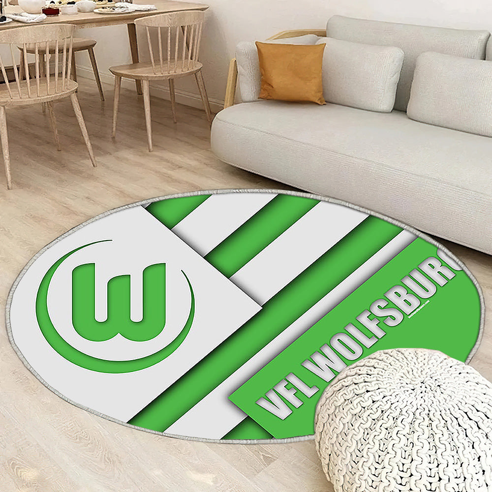 Vfl Wolfsburg Fc Tapis Sol - Tapis De Salon, Club de Football allemand Bundesliga Tapis Art, Tapis pour la décoration de la maison