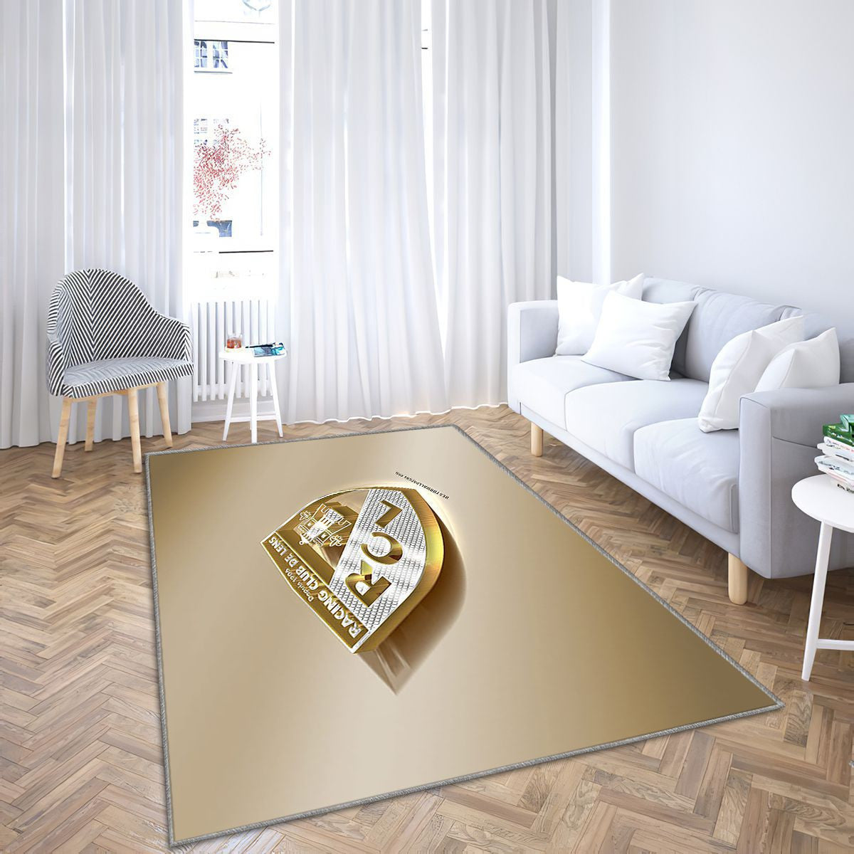 Rc Lens Tapis Sol - Tapis De Salon, Golden Silverlens France Tapis Art, Tapis pour la décoration de la maison