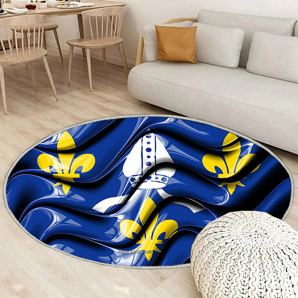 Saintonge Drapeau Provinces De France Tapis Sol - Tapis De Salon, Saintonge Saintonge Provinces Françaises Tapis Art, Tapis pour la décoration de la maison
